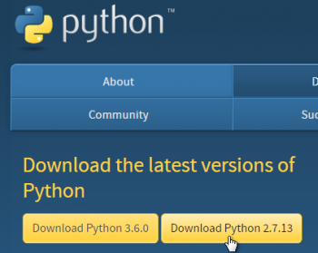 download version 2 of Python