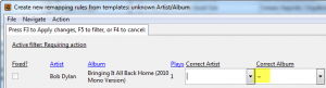 Create rule to set blank album tag