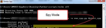 use info log to locate the working directory - spy mode