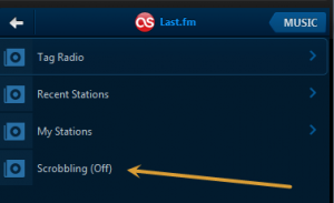 Turn Sonos scrobbling off