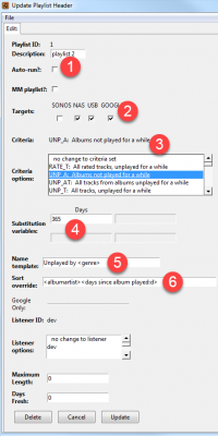 Example playlist - AP specification