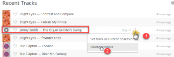 delete unwanted scrobbles